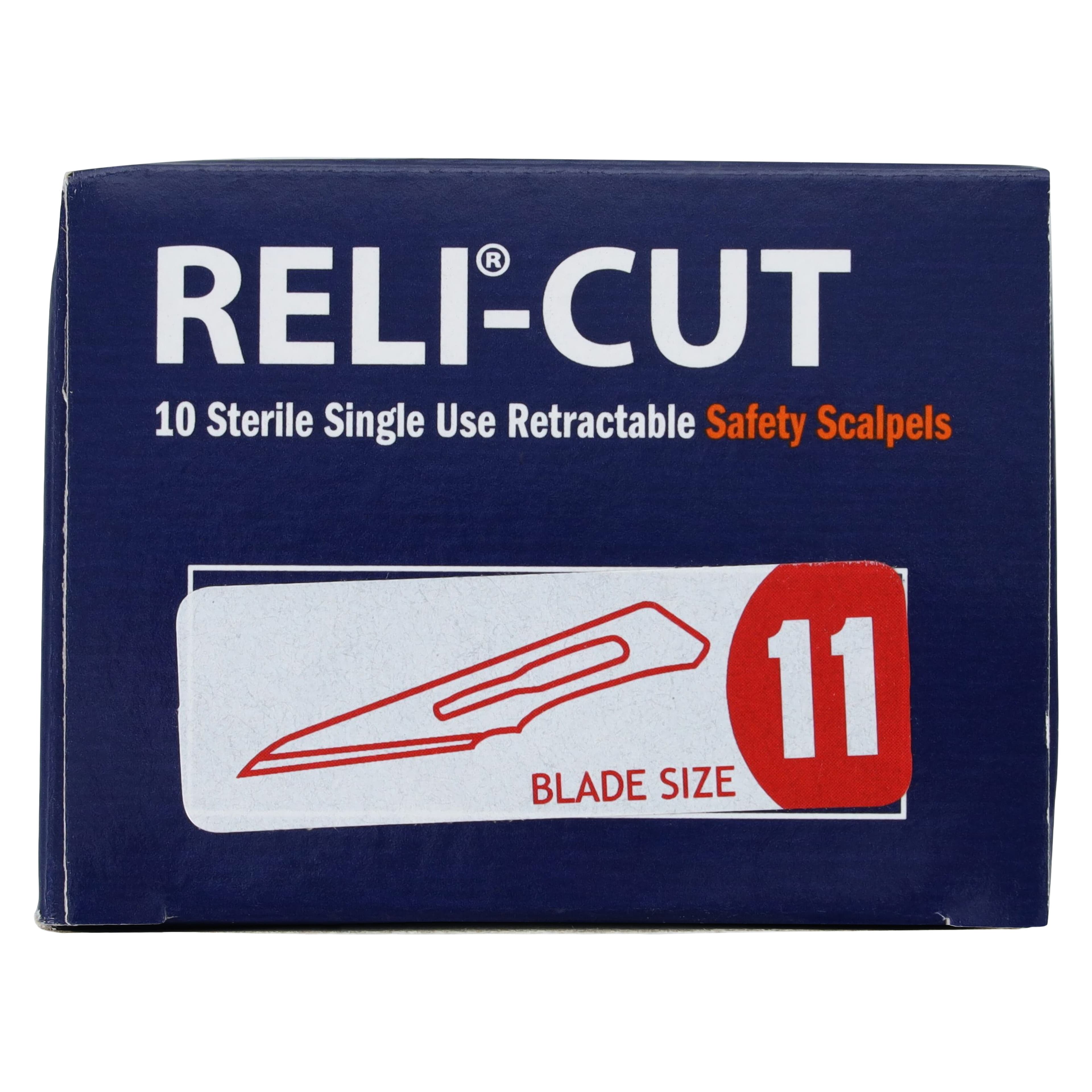 Myco Technocut Plus Disposable Safety Scalpel, #11 Stainless Steel Blade, Sterile, Retractable, 10/Box, 6008TR-11 thumbnail 6