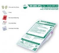 PickPak Bodily Fluid Spill Kit, White, Non-Sterile, with Towel, Hand Wipes, Waste Bag, Germicidal Wipe, and Gloves, 25/Case - Quick Spill Kit - Image 1