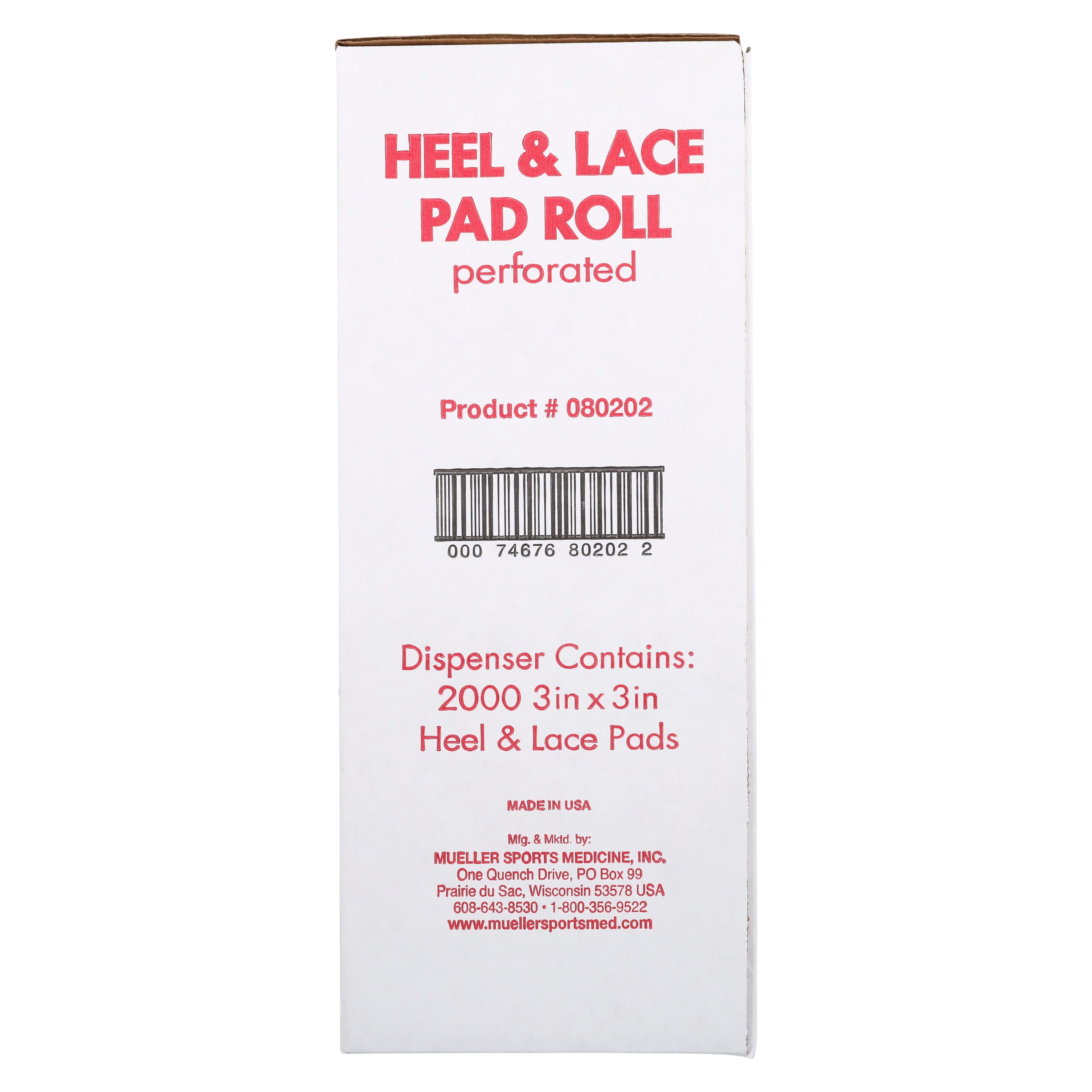 Mueller Sports Medicine Heel & Lace Pad, Foot Foam, 3x3" thumbnail 4