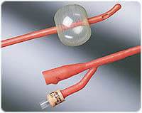 Bardex 2-Way Foley Catheter, Medium Coude Olive Tip, Hydrogel Coated Latex, 22Fr, 5cc - Cath Foley IC 2Way Tiemann - Image 1