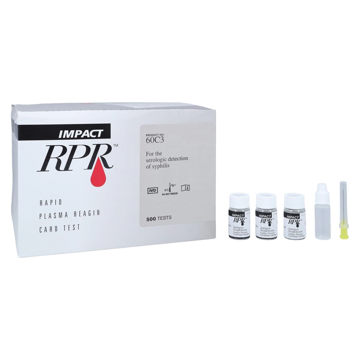 Impact RPR Rapid Plasma Reagin Test Card Kit, 500 Tests, 18mm Diameter Wells thumbnail 2