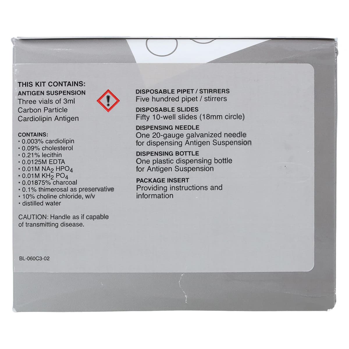 Impact RPR Rapid Plasma Reagin Test Card Kit, 500 Tests, 18mm Diameter Wells thumbnail 9