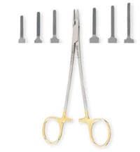 Miltex-Integra Ryder Needle Holder, Serrated Jaw, 7" Tungsten Carbide, Each - Needle Holder Ryder Carbide - Image 1