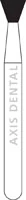 NTI Diamond Bur FG Medium Inverted Cone, 2.3 mm Diameter, 2.5 mm Length, 5/Pkg, M805-023 - NTI&reg; FG Diamonds - Medium - #805-023 (2.5) - Image 1