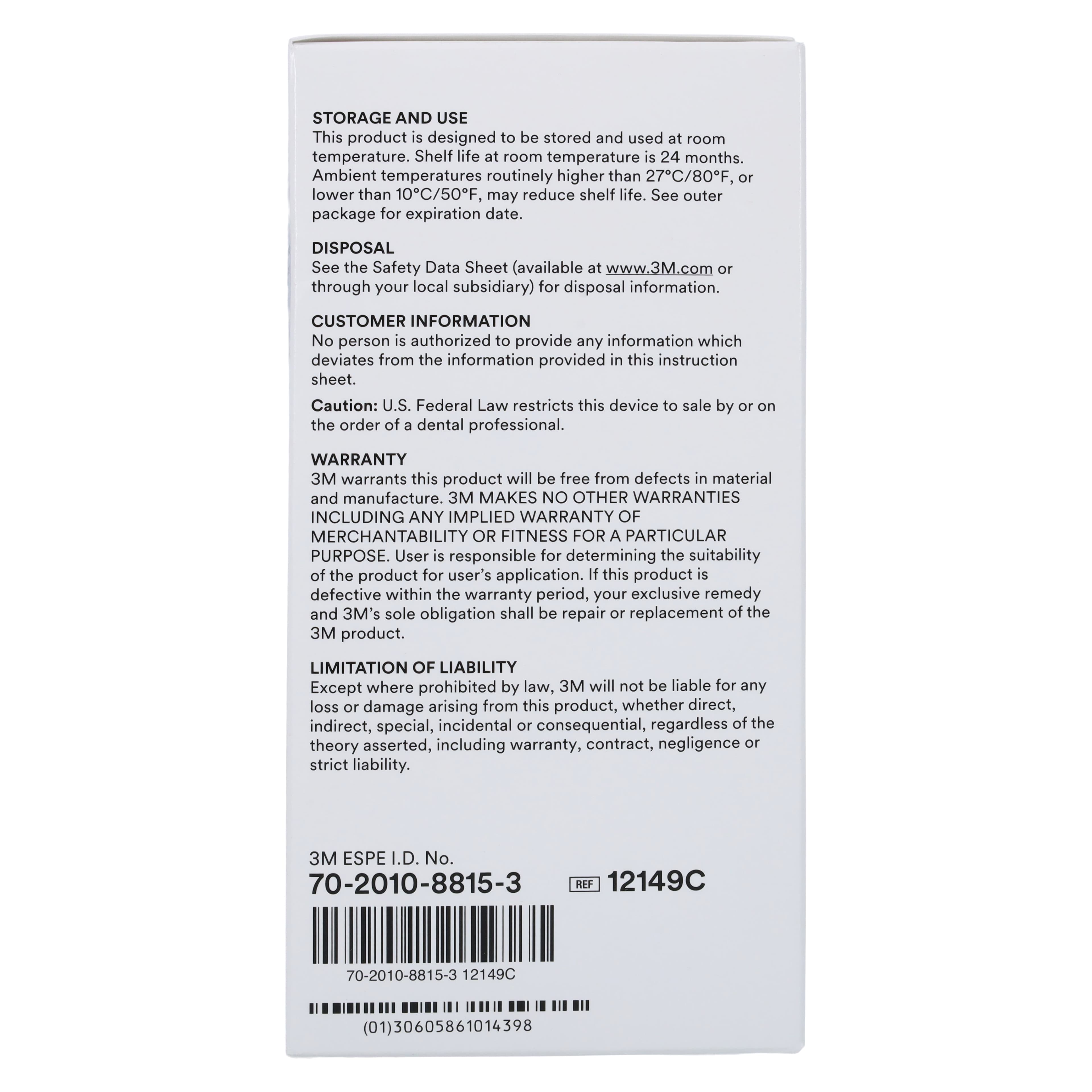 3M Vanish 5% Sodium Fluoride White Varnish with Tri-Calcium Phosphate, Cherry Flavor, 0.5 mL Unit Dose, 50/Box, 12149C thumbnail 6