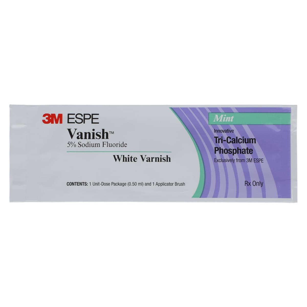 3M Vanish 5% Sodium Fluoride White Varnish with TCP, Mint, 0.5 mL Unit Dose, 50/Box, 12149M thumbnail 3