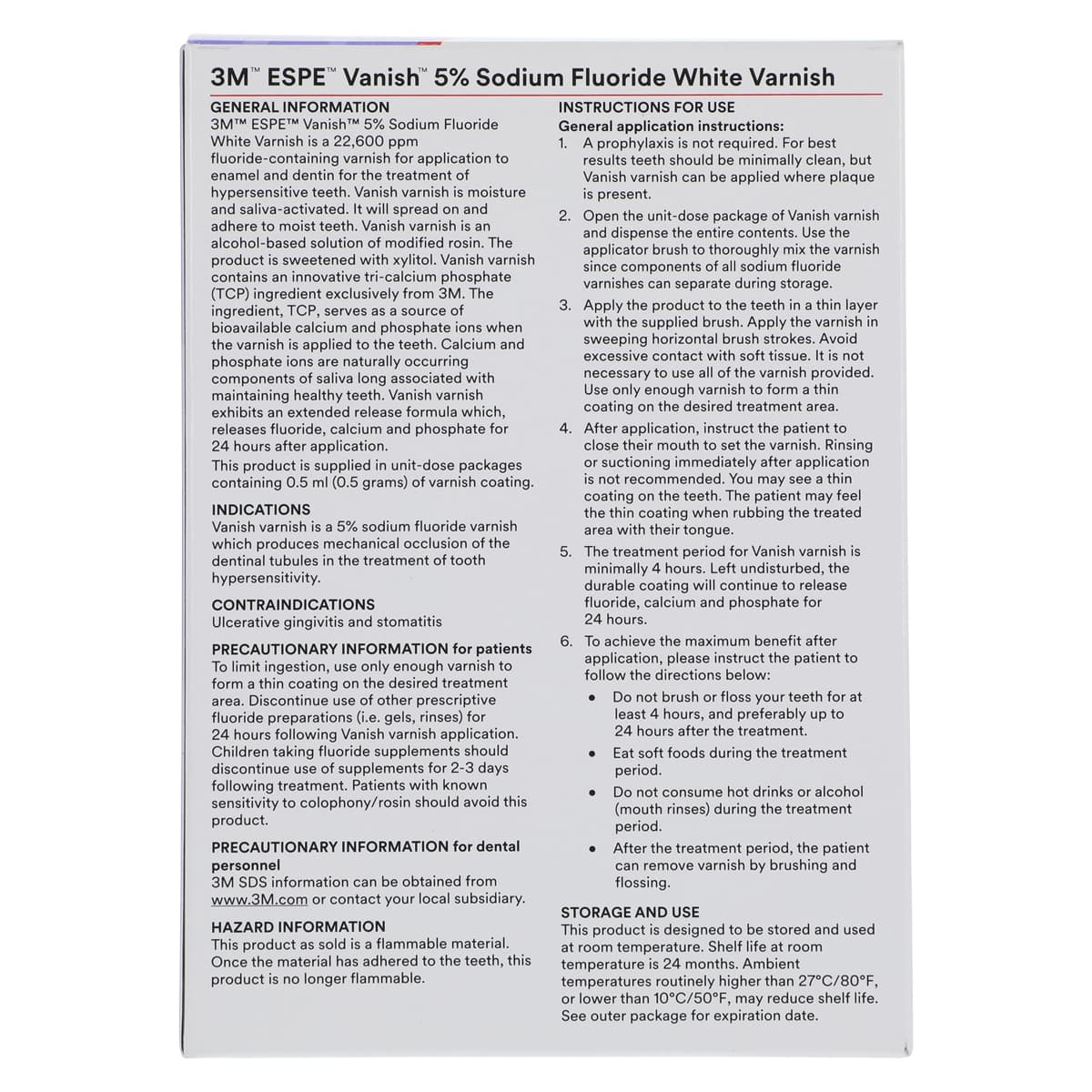 3M Vanish 5% Sodium Fluoride White Varnish with TCP, Cherry Flavor, 0.5 mL Unit Dose, 100/Bx, 12150C thumbnail 5