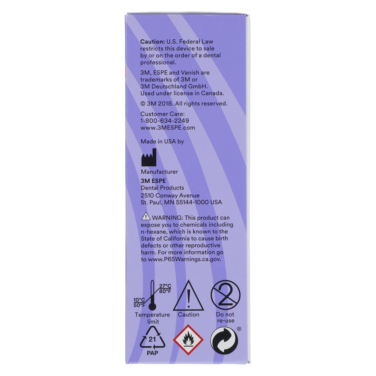 3M Vanish 5% Sodium Fluoride White Varnish with TCP, Cherry Flavor, 0.5 mL Unit Dose, 100/Bx, 12150C thumbnail 6