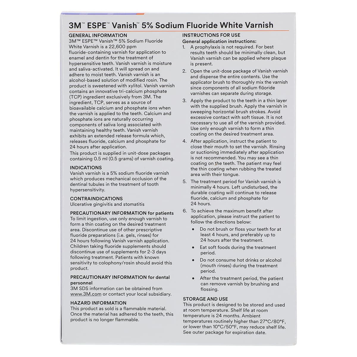 3M Vanish 5% Sodium Fluoride White Varnish with TCP, Melon Flavor, 0.5 mL Unit Dose, 100/Box, 12150L thumbnail 5