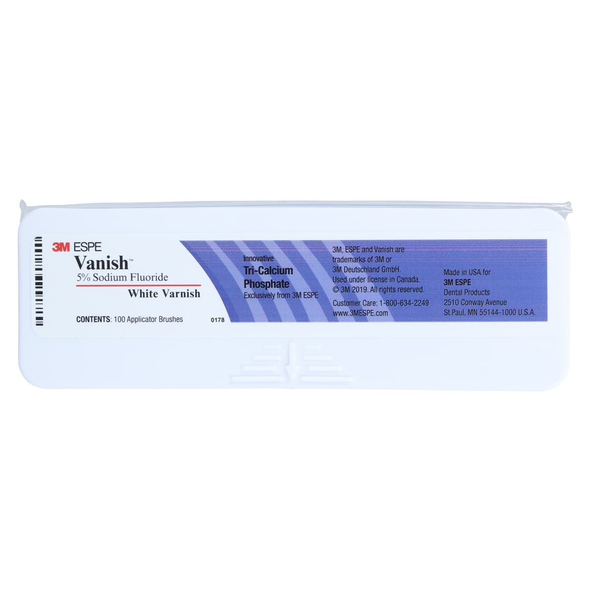 3M Vanish 5% Sodium Fluoride White Varnish, Melon Flavor, Unit Dose, 0.5 mL, 1000/Pk, 12151L thumbnail 4