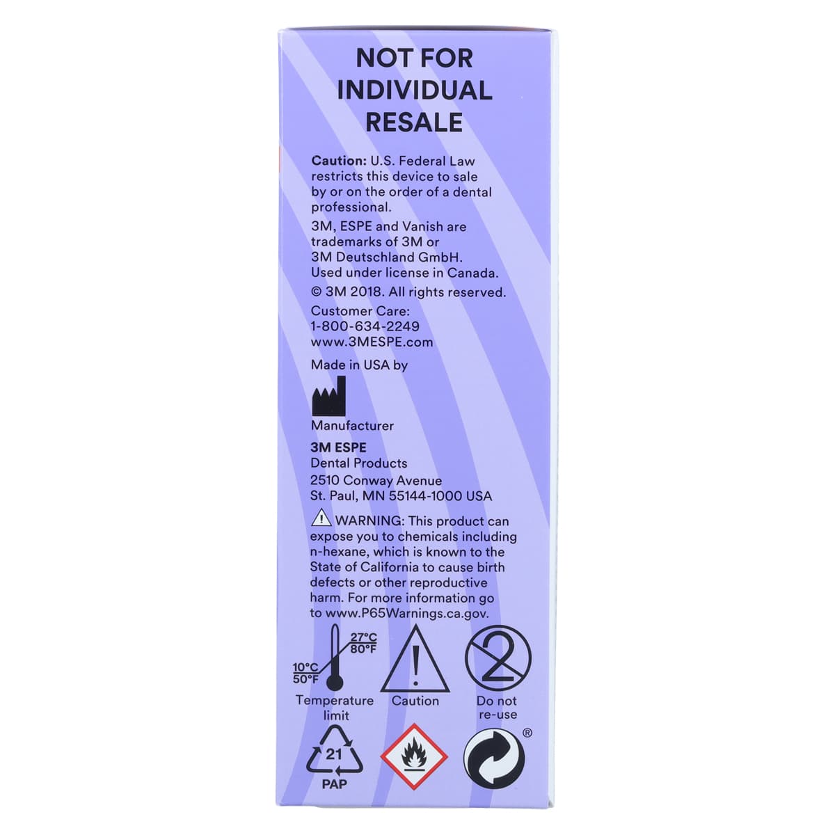 3M Vanish 5% Sodium Fluoride White Varnish, Melon Flavor, Unit Dose, 0.5 mL, 1000/Pk, 12151L thumbnail 6