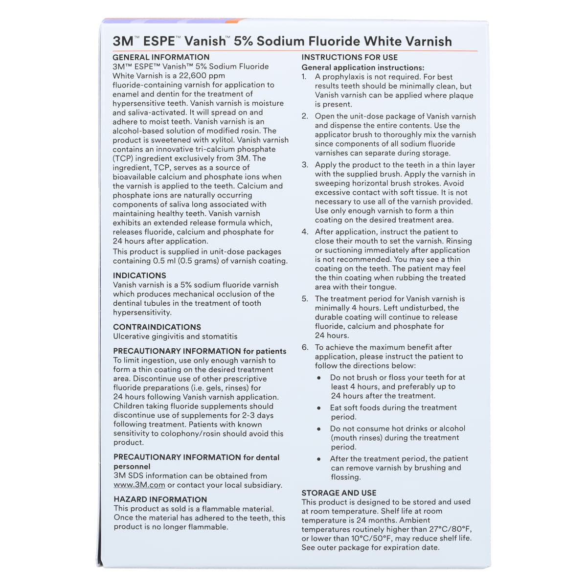 3M Vanish 5% Sodium Fluoride White Varnish, Melon Flavor, Unit Dose, 0.5 mL, 1000/Pk, 12151L thumbnail 8