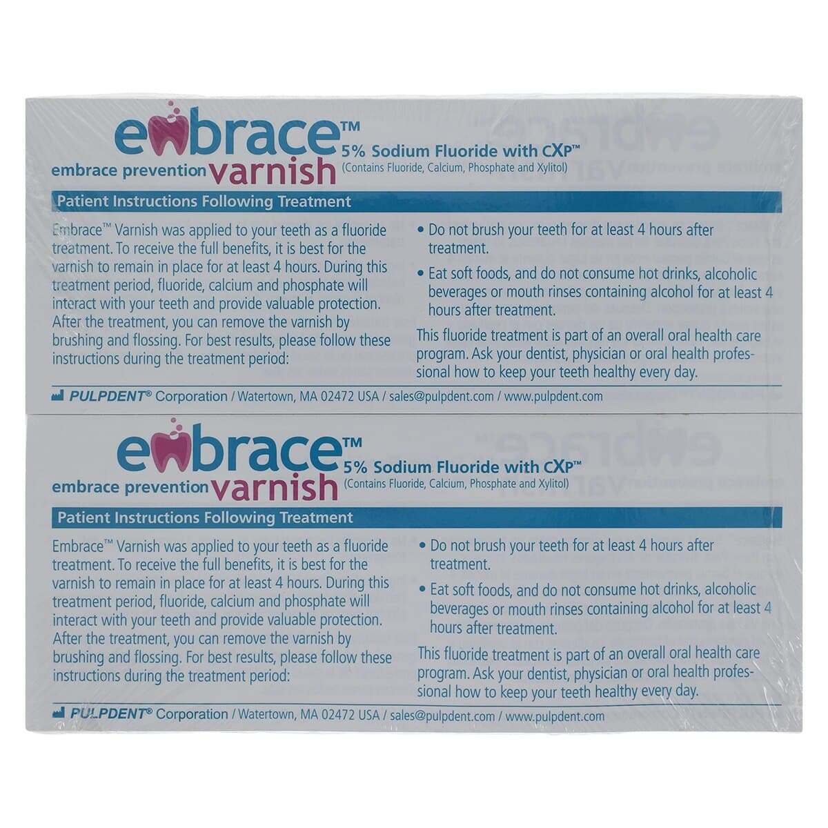 Embrace Varnish 5% Sodium Fluoride with CXP, Unit Dose with Applicator Brush, 0.4 ml, Bubblegum, 200/Pk, FV200 thumbnail 3