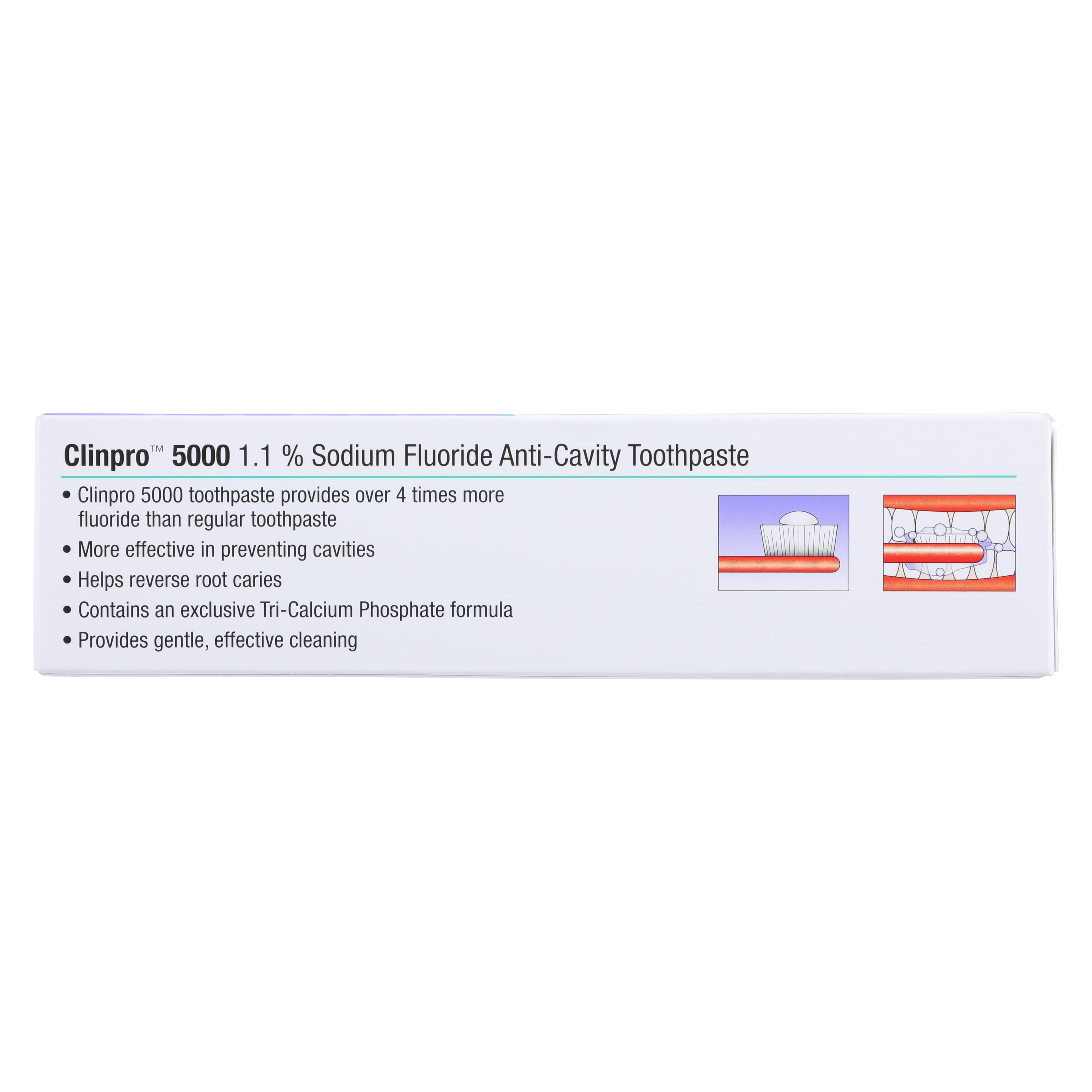 3M Clinpro 5000 1.1% Sodium Fluoride Anti-Cavity Toothpaste, Vanilla Mint, 4 oz Tube, Rx Only, 12115 thumbnail 5