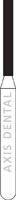 NTI FG Diamond Bur, Medium Grit, Flat End Cylinder, 1.0 mm Diameter, 8.0 mm Length, Friction Grip, 5/Pack, M837-010 - NTI&reg; FG Diamonds - Medium - #837-010 (8.0) - Image 1