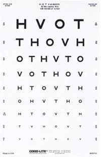Good-Lite HOTV 2nd Generation Eye Chart - Chart HOTV 2nd Generation - Image 1