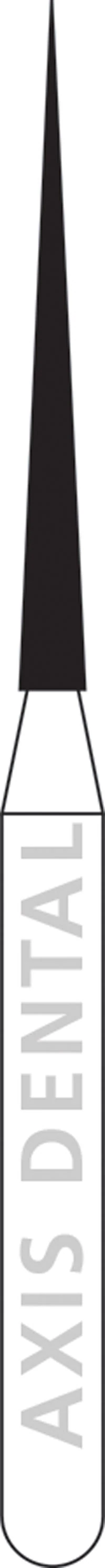 NTI Diamond Bur, FG, Long Needle, # M859L, 1.0 mm Diameter, Medium Grit, Gray Ring, 5/Pk, M859L-010 - NTI Diamond Burs, FG, Long Needle, # M859L, 1.0 mm, Medium, Gray, 5/Pk, M859L-010 - Image 1