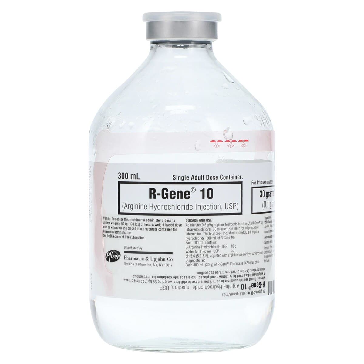 R-Gene 10 Injection, 0.1g/mL, 300mL Glass Vial, Pfizer thumbnail 3