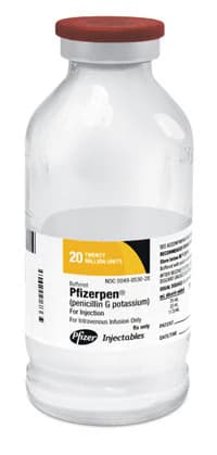 Pfizerpen-G (Penicillin G Potassium) Injection, 20 Million Units per Vial, Powder for Reconstitution, 20 mL Vial - Pfizerpen-G Powder 20mL Vial - Image 1
