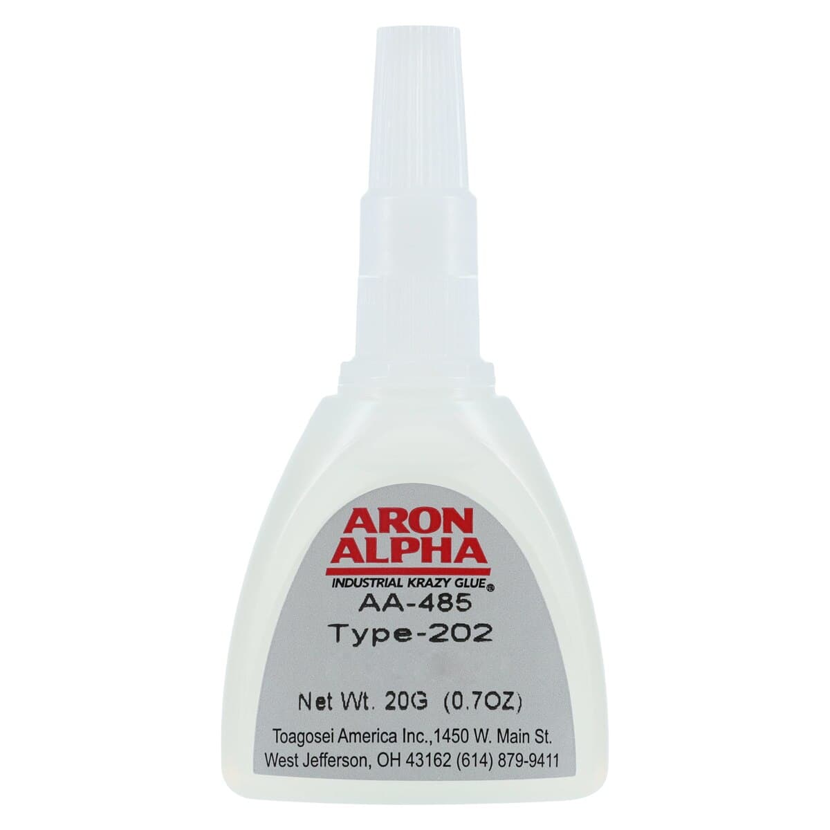 Aron Alpha® Instant Adhesives – Type 202, Medium Viscosity, Clear, Regular Set, 20 g Bottle thumbnail 3