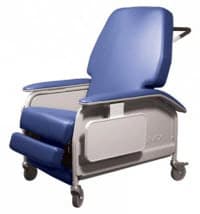 Lumex Clinical Care Recliner, X-Wide, Royal Blue - Recliner X-Wide Royal Blue - Image 1