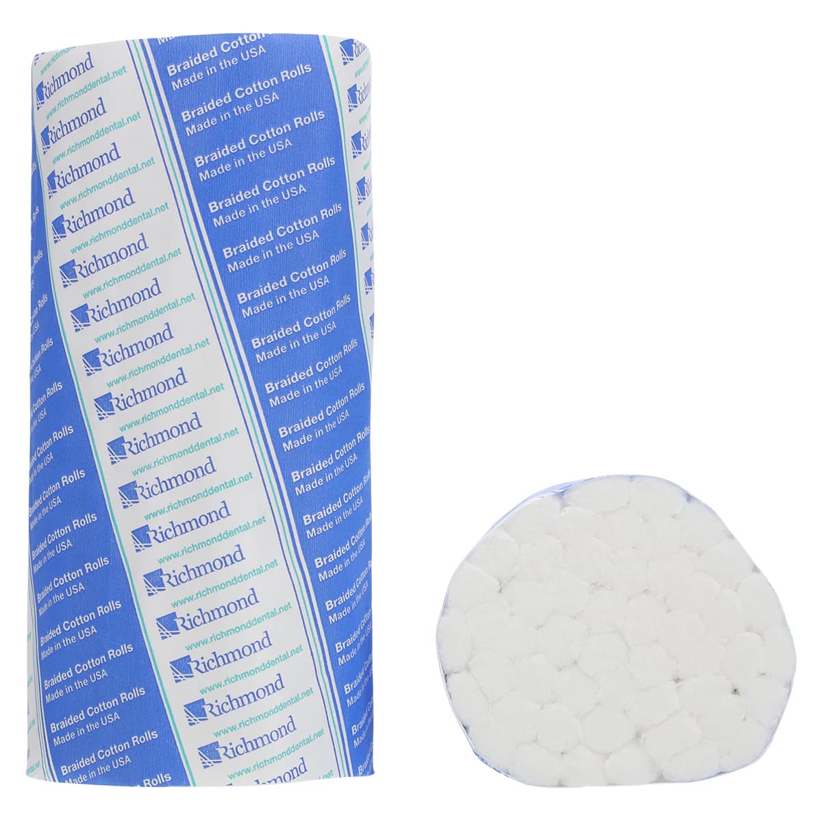 Braided Cotton Rolls, Medium, 3/8" x 6", Non-Sterile, 200/Pk, 201208 thumbnail 3