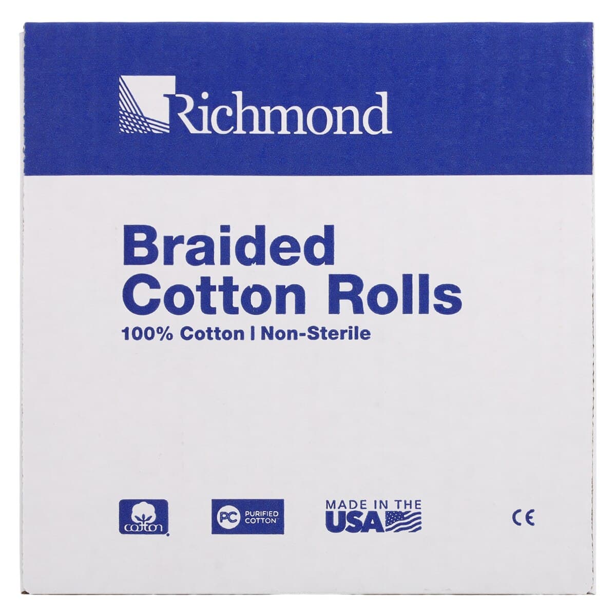 Braided Cotton Rolls, Medium, 3/8" x 6", Non-Sterile, 200/Pk, 201208 thumbnail 4