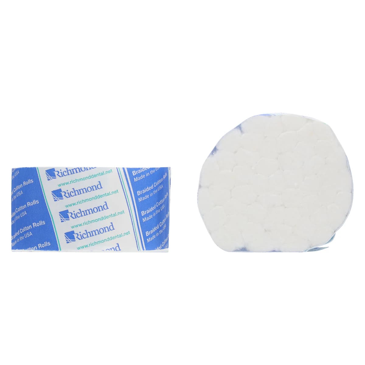 Richmond Braided Cotton Rolls, Medium (3/8"), Junior Pack, 1 1/2", Non-Sterile, 2000/Pk, 200204 thumbnail 2