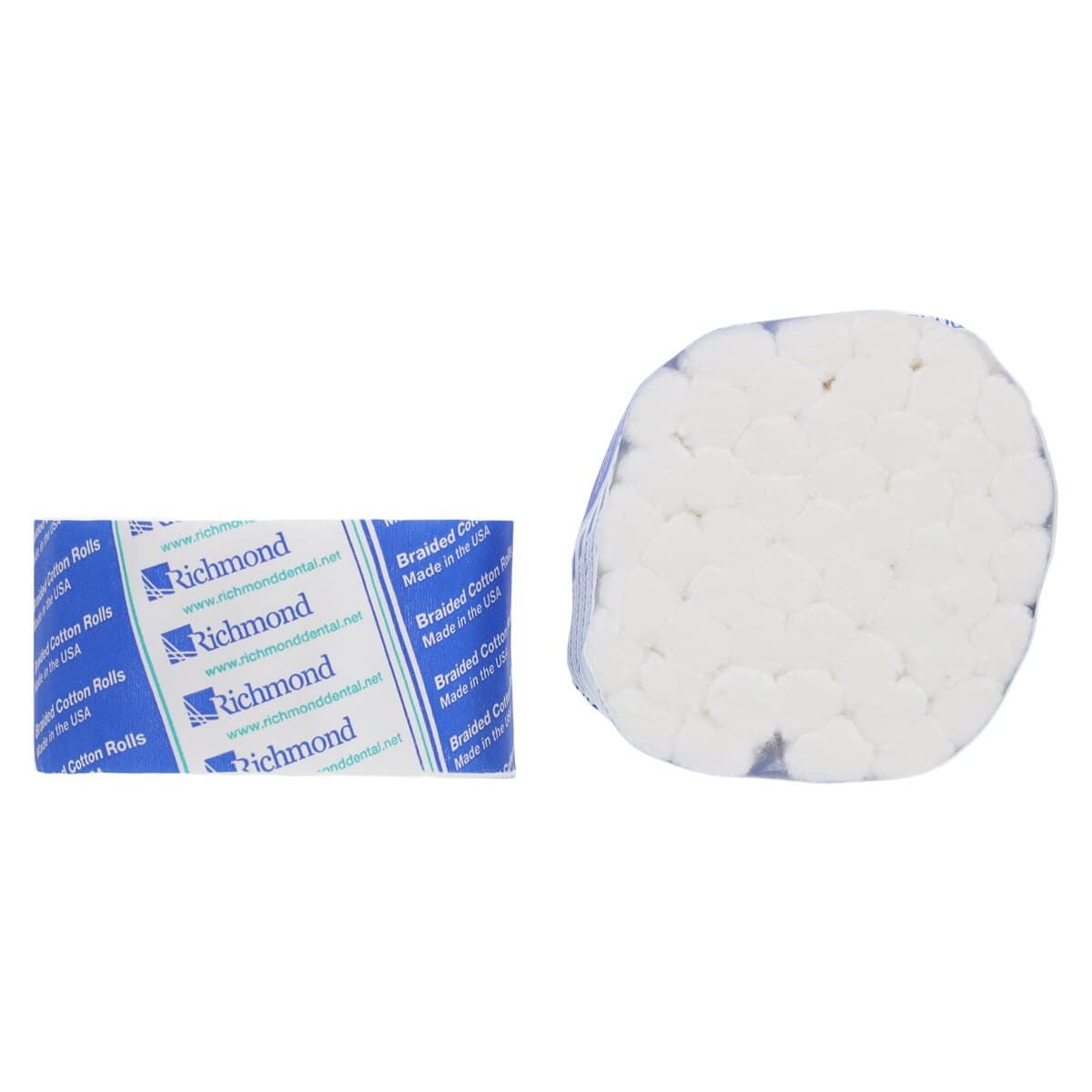 Richmond Braided Cotton Rolls, Medium, 1.5" x 3/8", Non-Sterile, Economy Pack, 10,000/Bx thumbnail 2