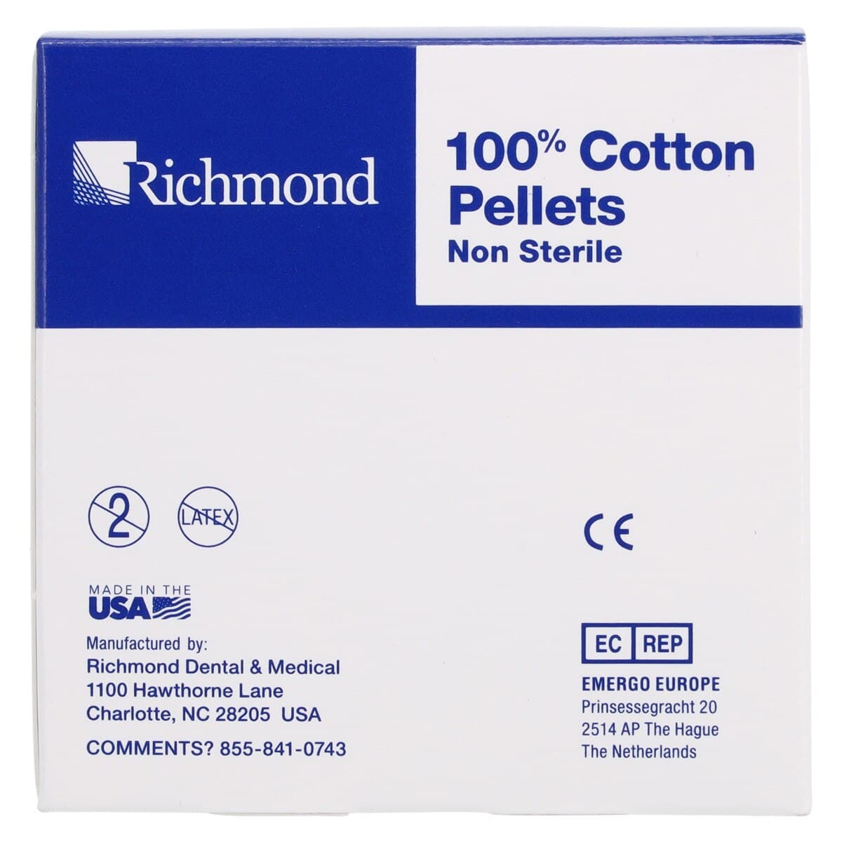 Richmond Cotton Pellets, Size #4, 1/8" Diameter, 3000/Box, 100109 thumbnail 4