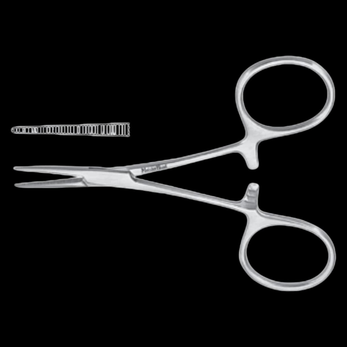 Miltex Meister-Hand Hartmann Mosquito Forceps, Straight, 3-1/2", Stainless Steel, Autoclavable, Each - Forcep Hartmann Mosquito MH - Image 1