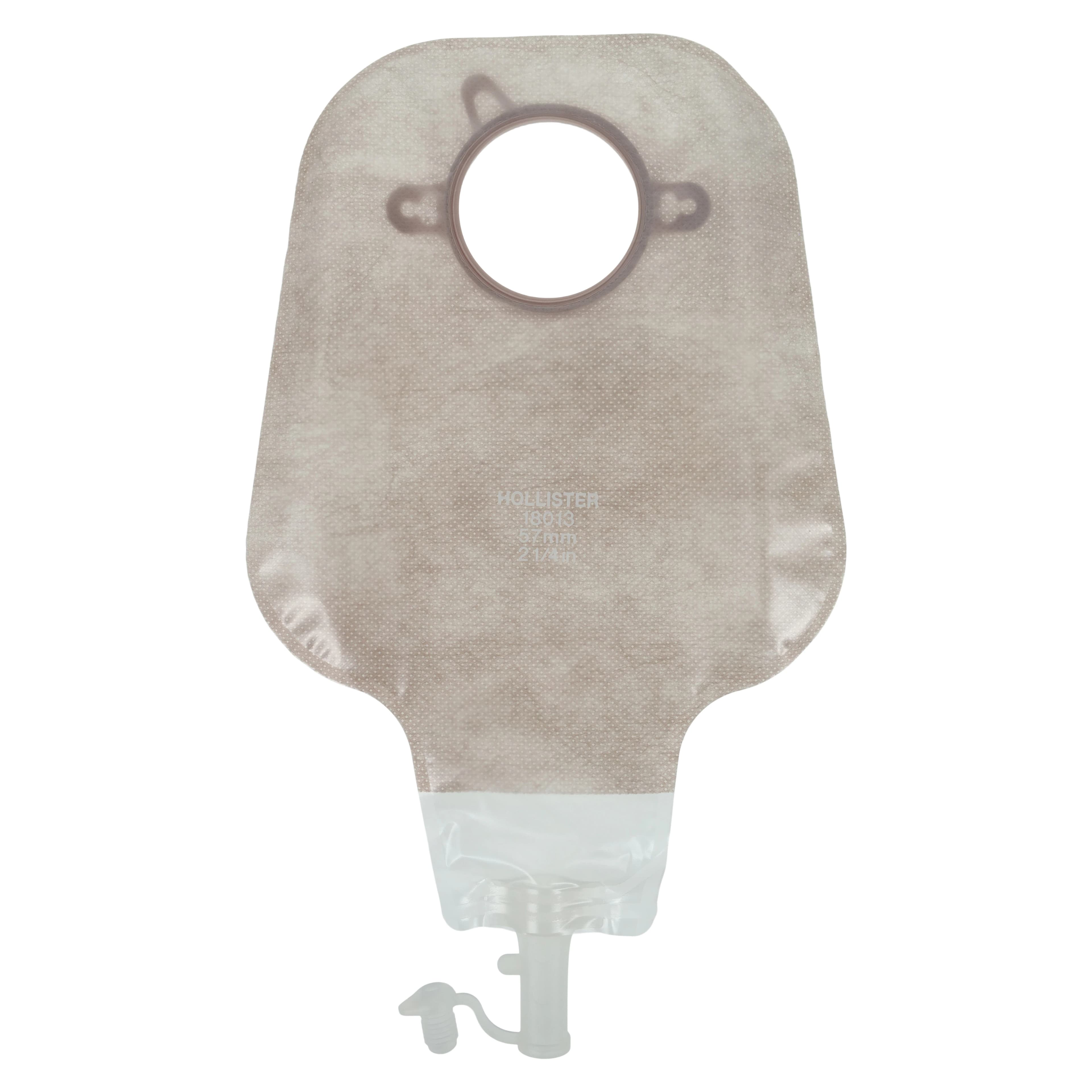 Hollister New Image 2-Piece Drainable Ostomy Pouch, Ultra-Clear/Red, 12" Length, High Output thumbnail 2