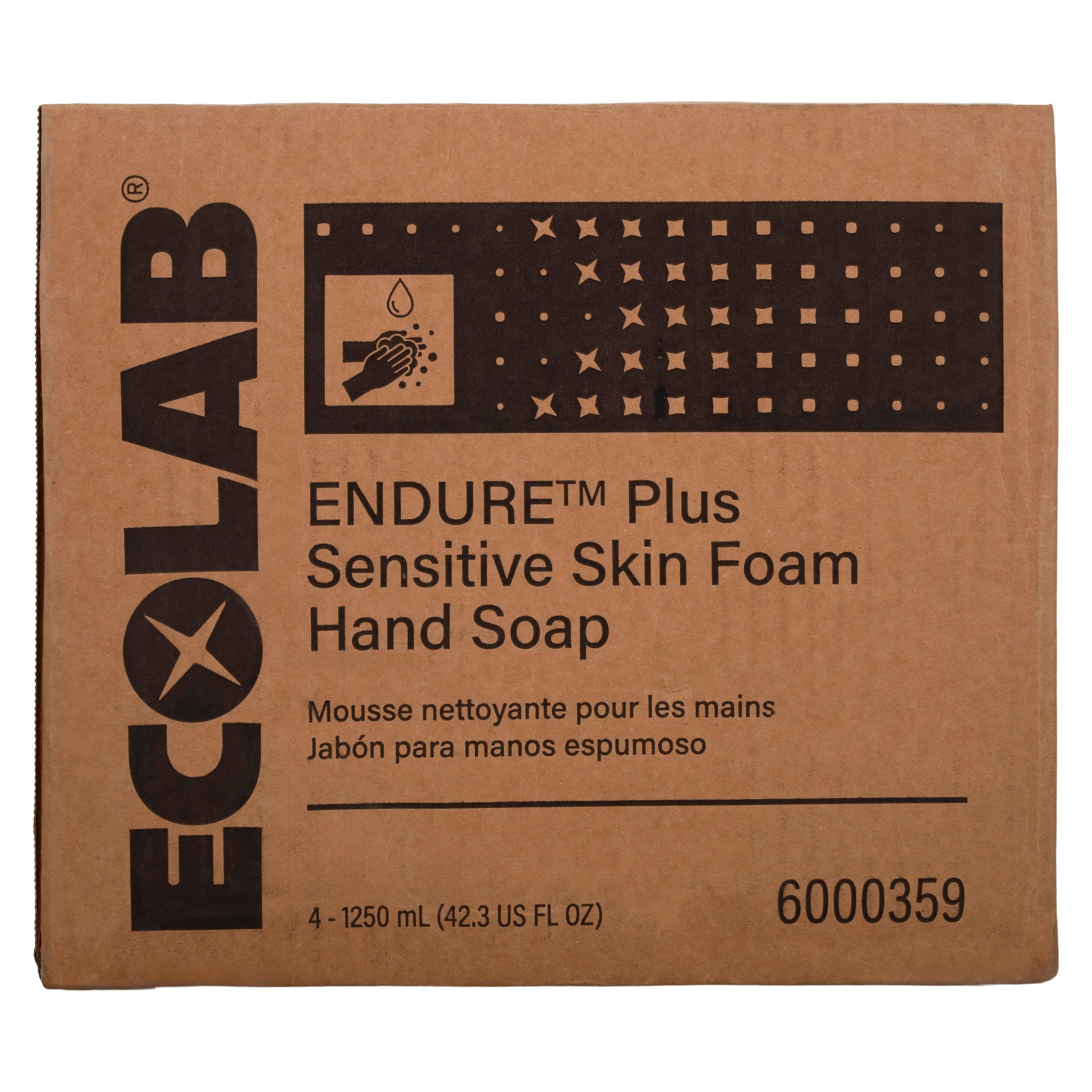 Ecolabs Endure Plus Foam Hand Soap, Sensitive Skin, Fragrance Free, 1250 mL Refill, 4/Case thumbnail 3