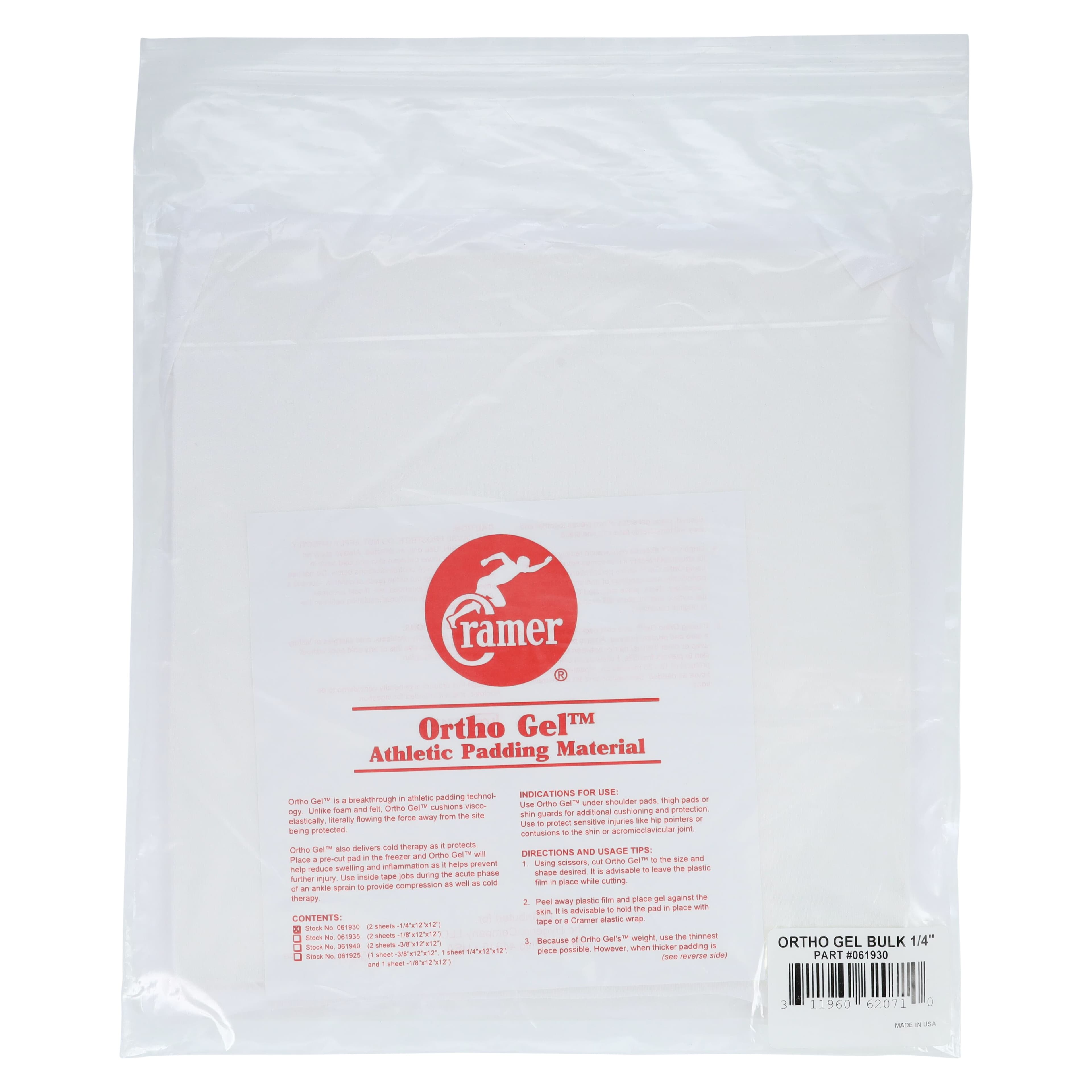 Ortho Gel Orthopedic Padding, 1/4" x 12" x 12", White thumbnail 4