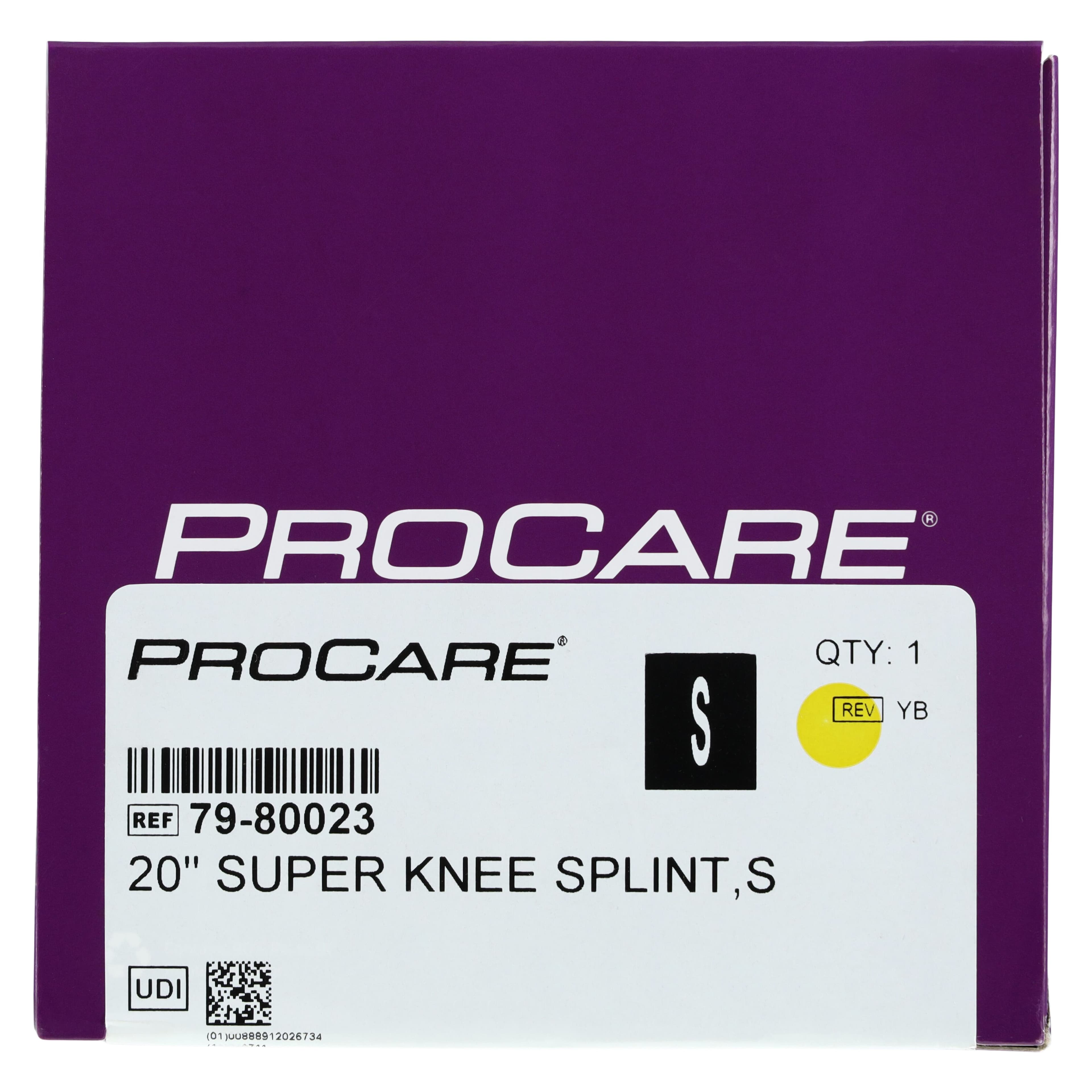 Procare Super Immobilizer Splint Knee, Adult Foam, Size Small (14-16"), Blue, 20" thumbnail 7