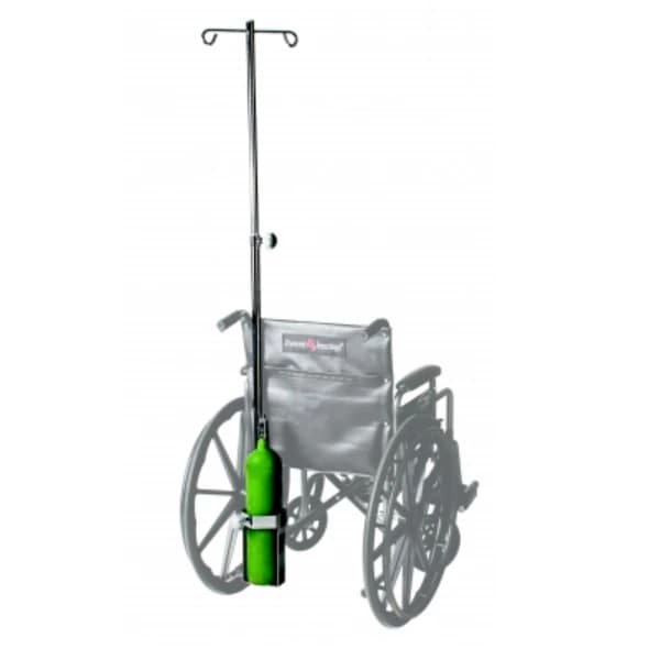 Graham-Field Adjustable O2/IV Holder, Chrome Plated - 02/IV Holder Adj Chrome Plated - Image 1