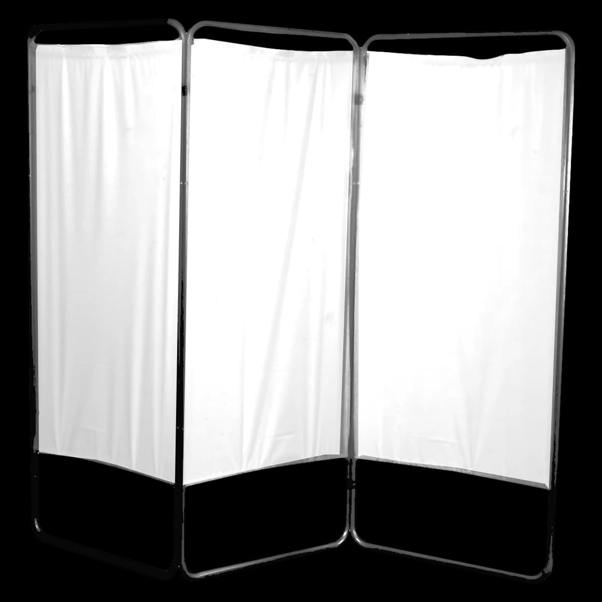 Brandt Industries Patient Privacy Screen, King Size, Aluminum Frame - Screen Patient Privacy King - Image 1