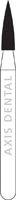 NTI Diamond Bur, FG, Super Fine, Flame Shape, #860-014, 5/Pkg - NTI&reg; FG Diamonds - Super Fine - #860-014 (5.0) - Image 1
