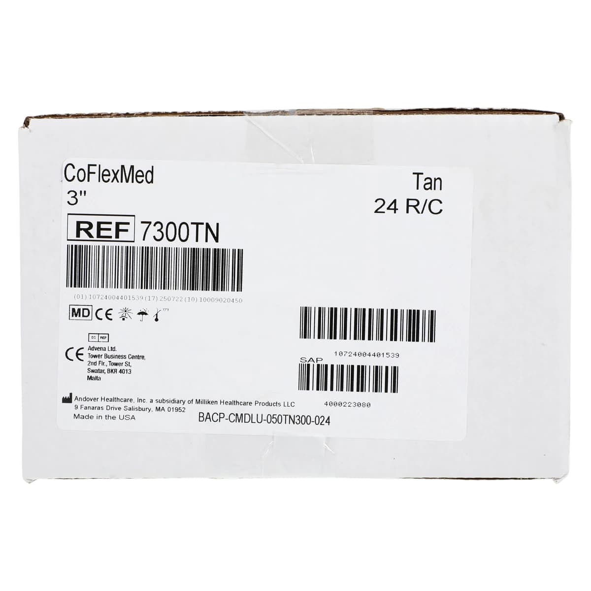 CoFlex Med Compression Bandage, Elastic, 3" x 5 yd, Tan, Non-Sterile, 24/Case thumbnail 4