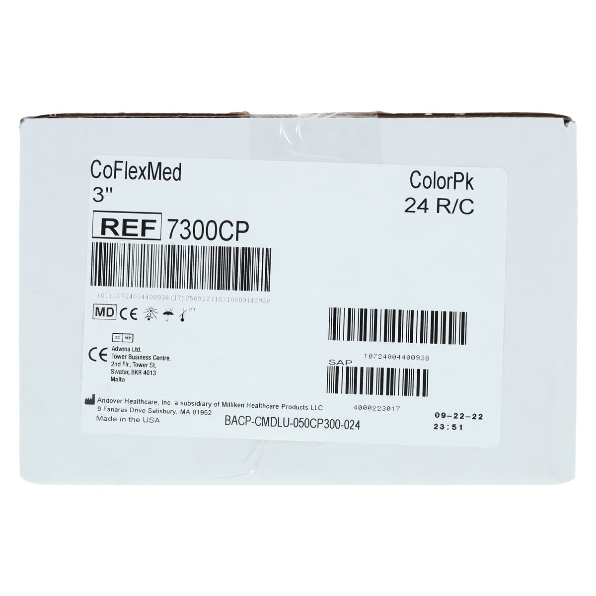 CoFlex Med Compression Bandage, Elastic, 3" x 5 yd, Colorpack, Non-Sterile, 24/Case thumbnail 4