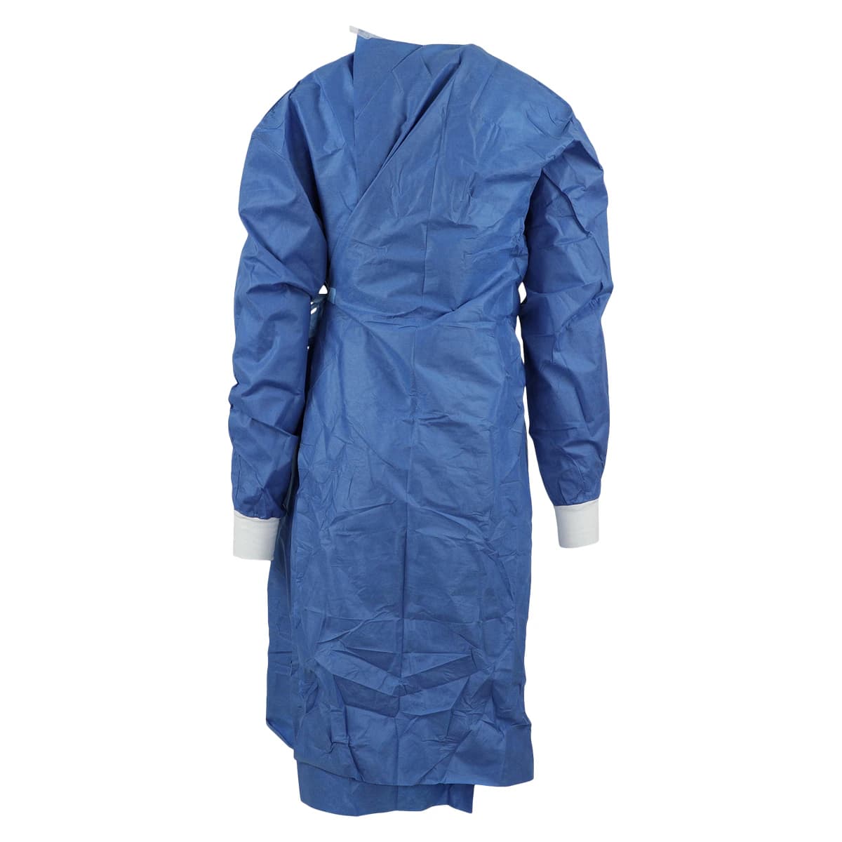 Cardinal RoyalSilk Non-Reinforced Surgical Gown, AAMI Level 3, Standard/2X-Large, Blue, Sterile, Knit Cuff, 18/Case thumbnail 3