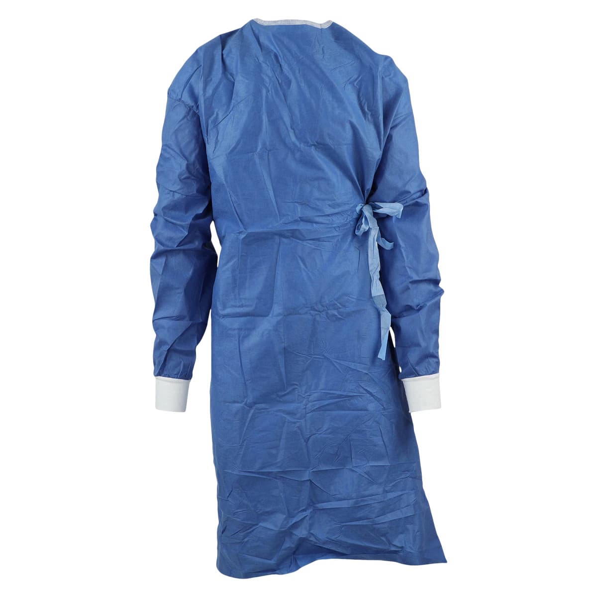 Cardinal RoyalSilk Non-Reinforced Surgical Gown, AAMI Level 3, Standard/2X-Large, Blue, Sterile, Knit Cuff, 18/Case - RoyalSilk Gown Surg AAMI3 - Image 1