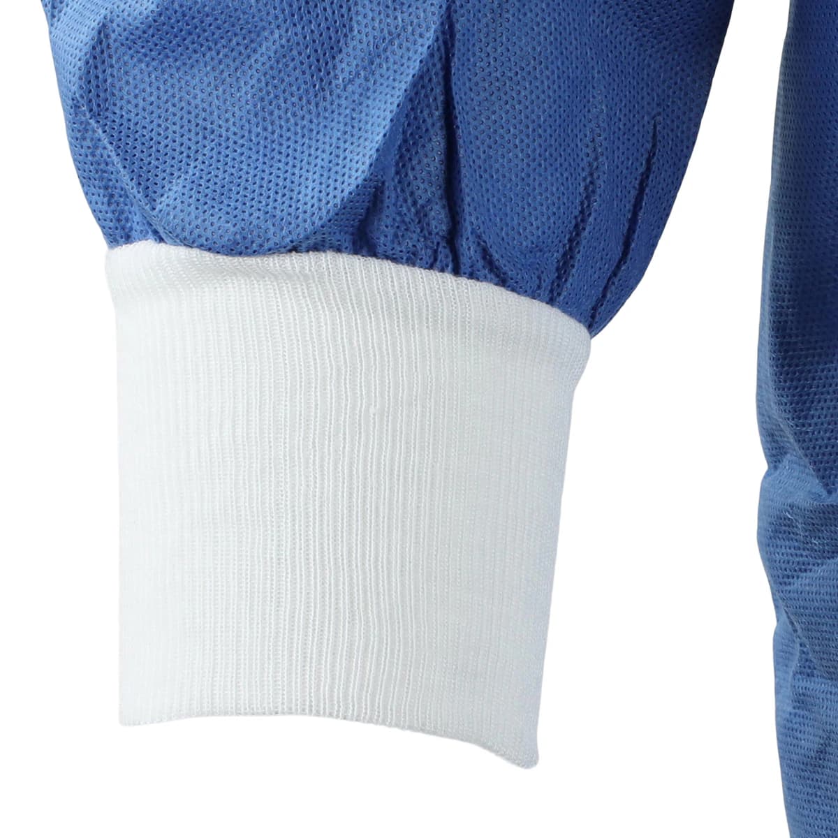 Cardinal RoyalSilk Non-Reinforced Surgical Gown, AAMI Level 3, Standard/2X-Large, Blue, Sterile, Knit Cuff, 18/Case thumbnail 4