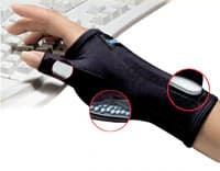 IMAK Smart Glove with Thumb Support, Size Large, Ergobeads, Brownmed - IMAK Smart Glove w/Thumb - Image 1