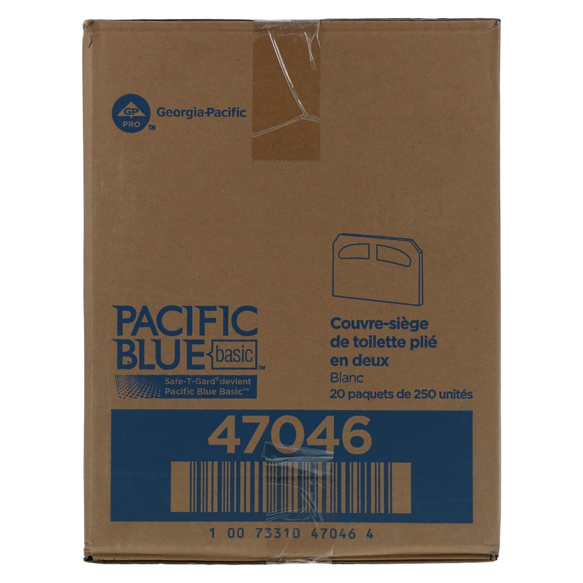 Georgia Pacific Pacific Blue Basic Toilet Seat Covers, White, 14.5 in x 17 in, 20/Case thumbnail 4