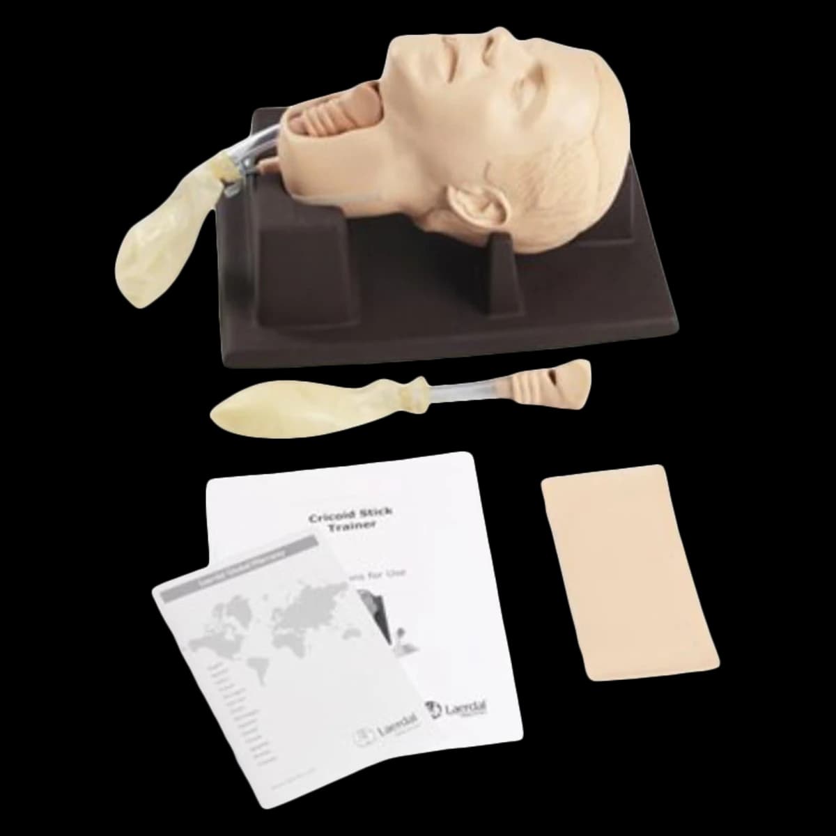 Laerdal Medical Cricoid Stick Simulator, Cricothyrotomy Training, Adult Male - Cricoid Stick Simulator - Image 1
