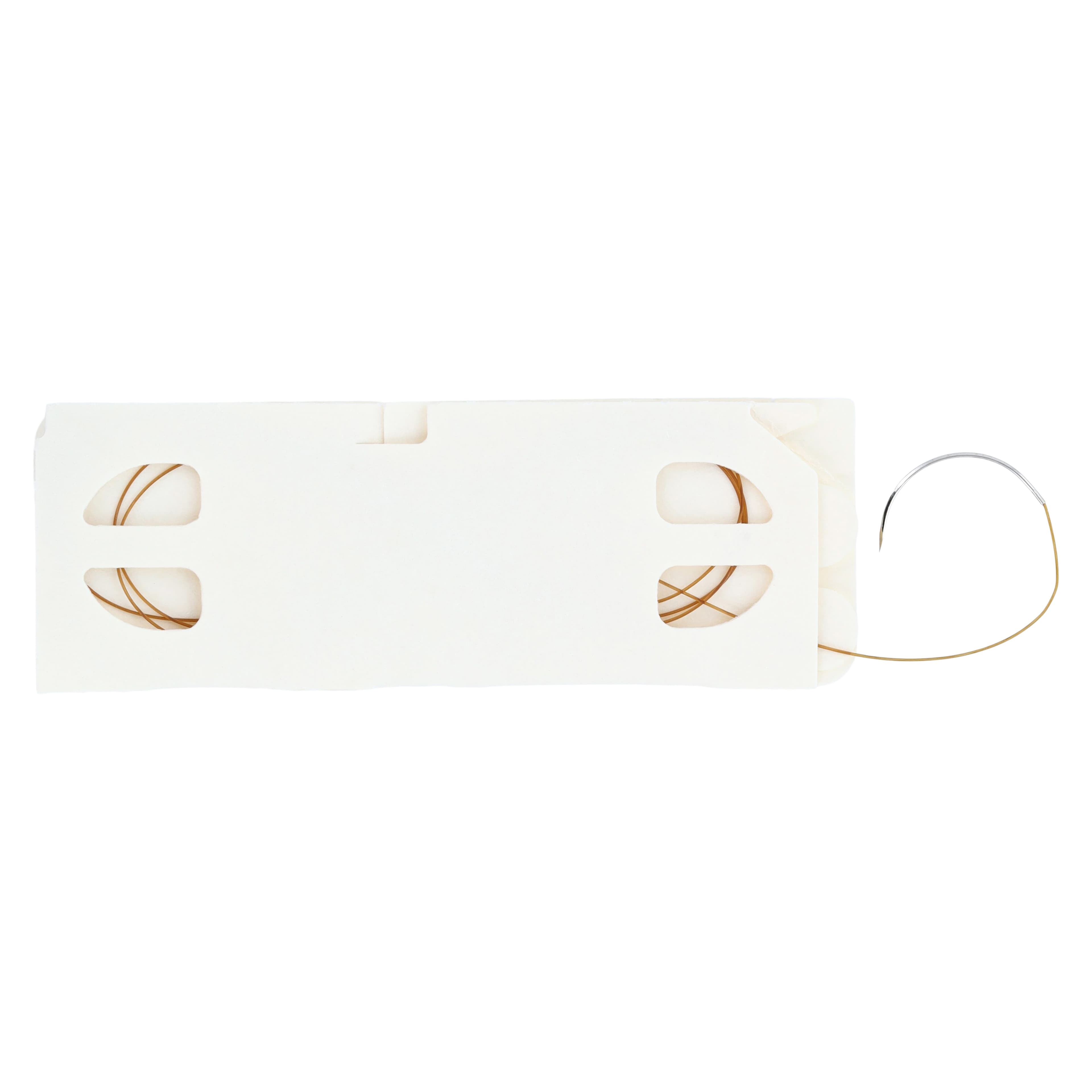 Look 547B Chromic Gut Absorbable Suture, 4-0, 30" (45cm), Reverse-Cutting C-20 Needle, 1/2 Circle, 20mm, 12/Bx thumbnail 2