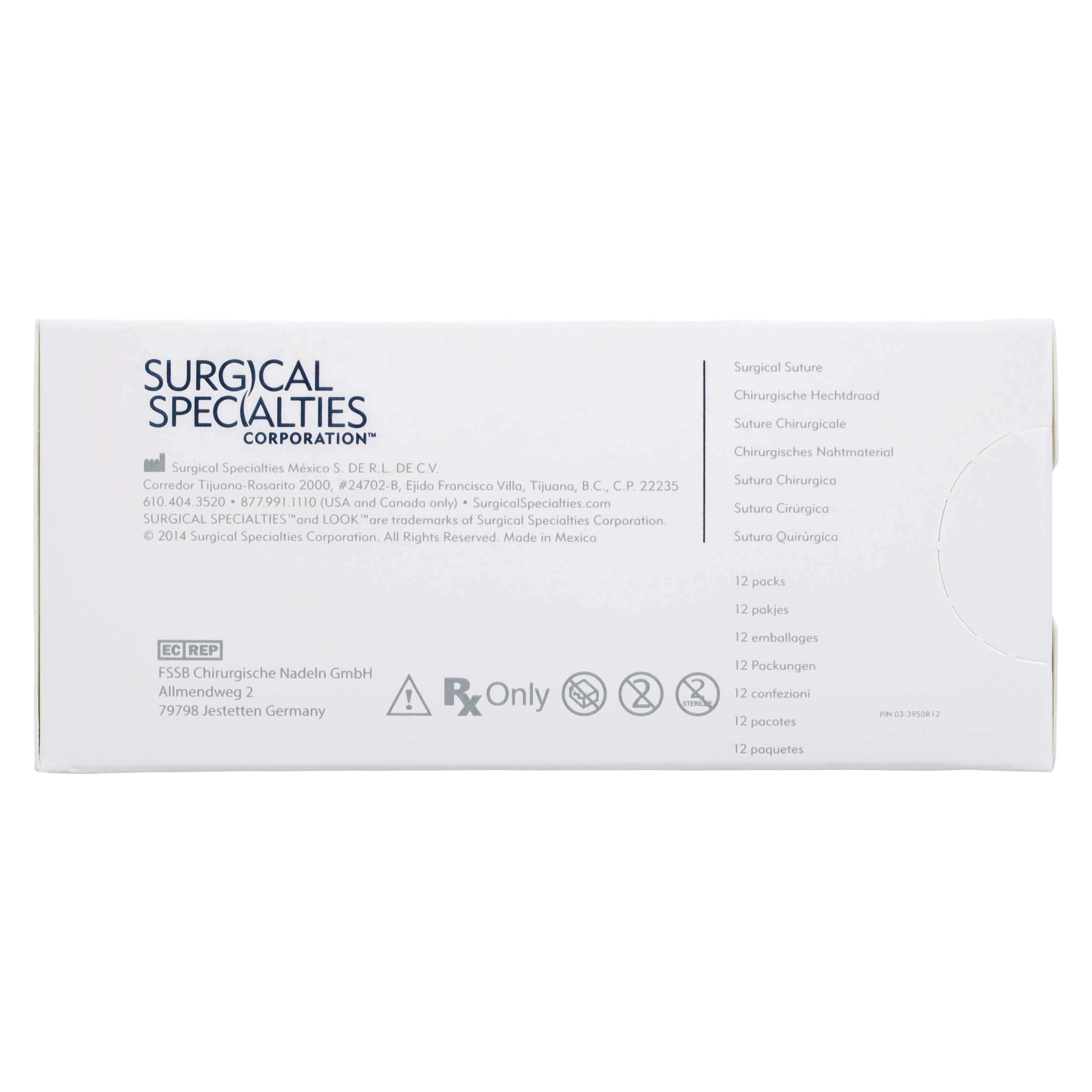 Look 547B Chromic Gut Absorbable Suture, 4-0, 30" (45cm), Reverse-Cutting C-20 Needle, 1/2 Circle, 20mm, 12/Bx thumbnail 6