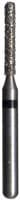 Midwest Multi-Use Diamond Bur FGSS, KS1 Cylinder Round End, Super Coarse, Black Ring, 1.2 mm Diameter, 7.2 mm Length, 5/Pkg - Midwest® Diamond Bur – FGSS, Cylinder, 5/Pkg - Super Coarse, Black, KS Cylinder Round End, # KS1, 1.2 mm Diameter, 7.2 mm Length - Image 1