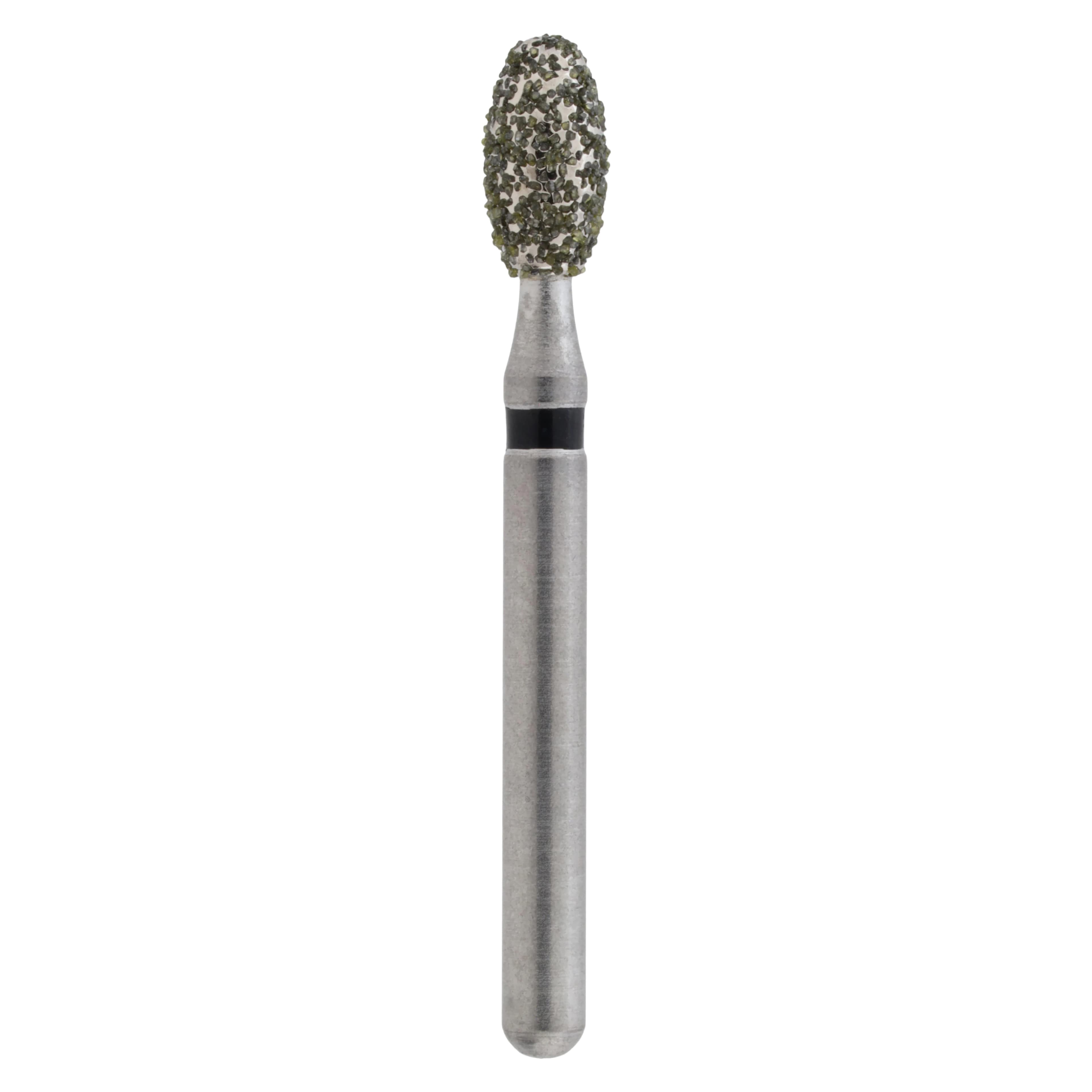 Midwest ONCE Sterile FG Diamond Bur, Super Coarse, Egg/Football Shape, #379-023SC, 2.3 mm Diameter, 4.25 mm Length, 25/Pk, 1379023SC - Midwest ONCE Sterile FG 379 25/Pk - Image 1